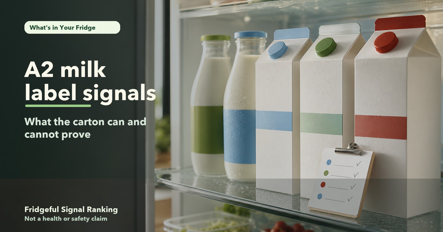 A2 Milk and What the Label Can Actually Tell You editorial image