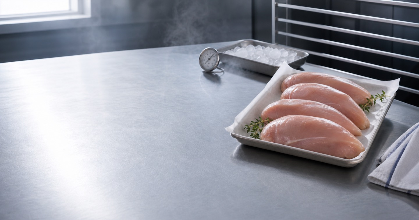 Air-chilled chicken and processing claims editorial image