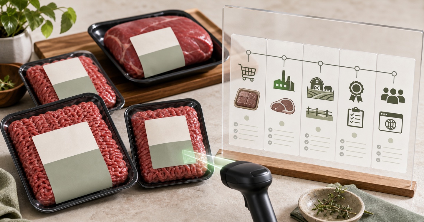 Store-brand beef transparency editorial image